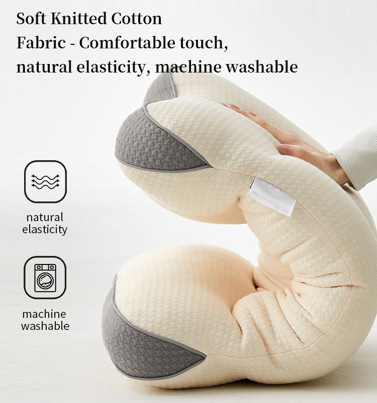 Knitted Cotton Neck Pillow-Medium Pillow(图2)