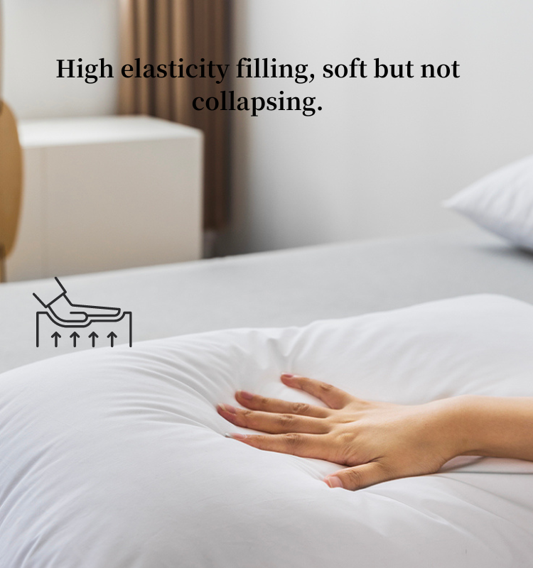 Roll Packaging Cotton Hotel Grand Pillow(图2)