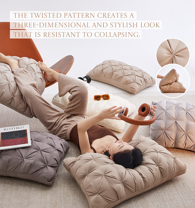 Maillard Style Twist Pattern Winter Pillow(图2)