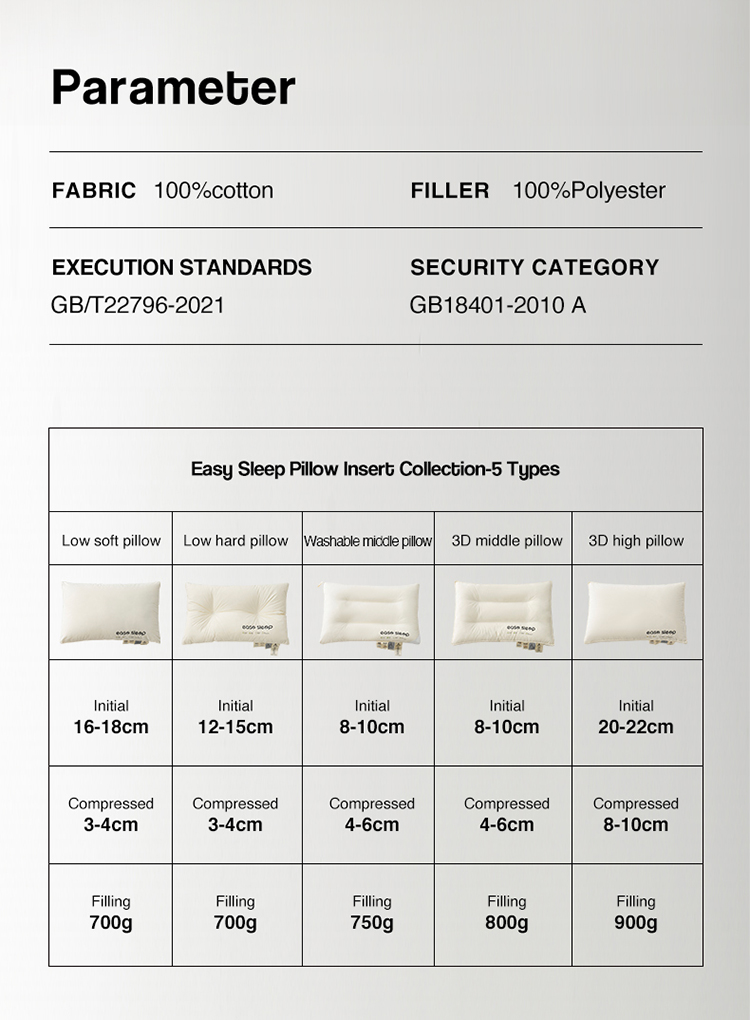 Easy Sleep Bed Pillow Hotel Pillow Collection(图8)