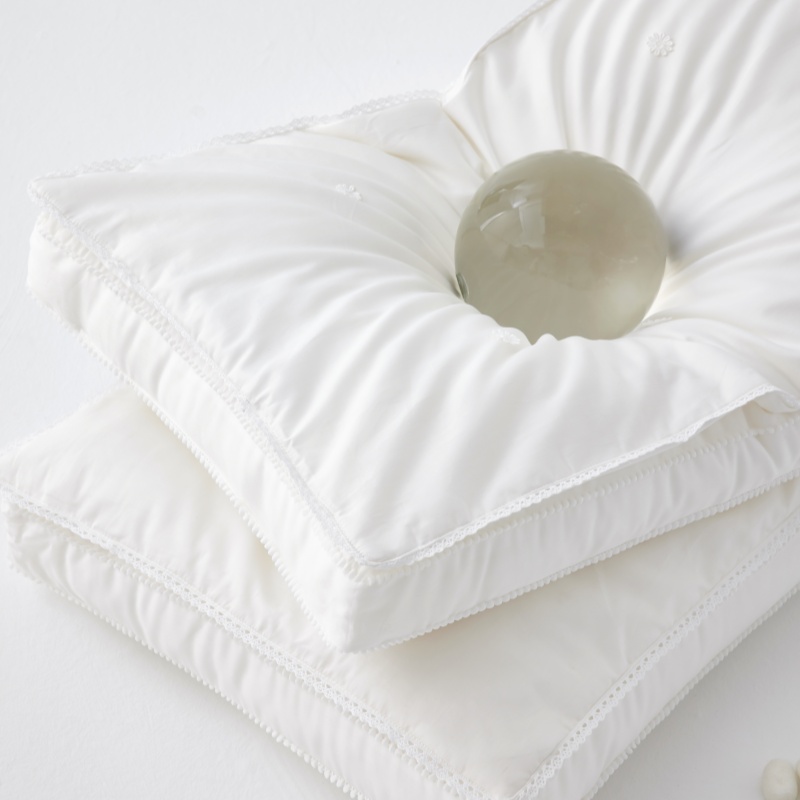 Eco-Friendly White Silk Pillow