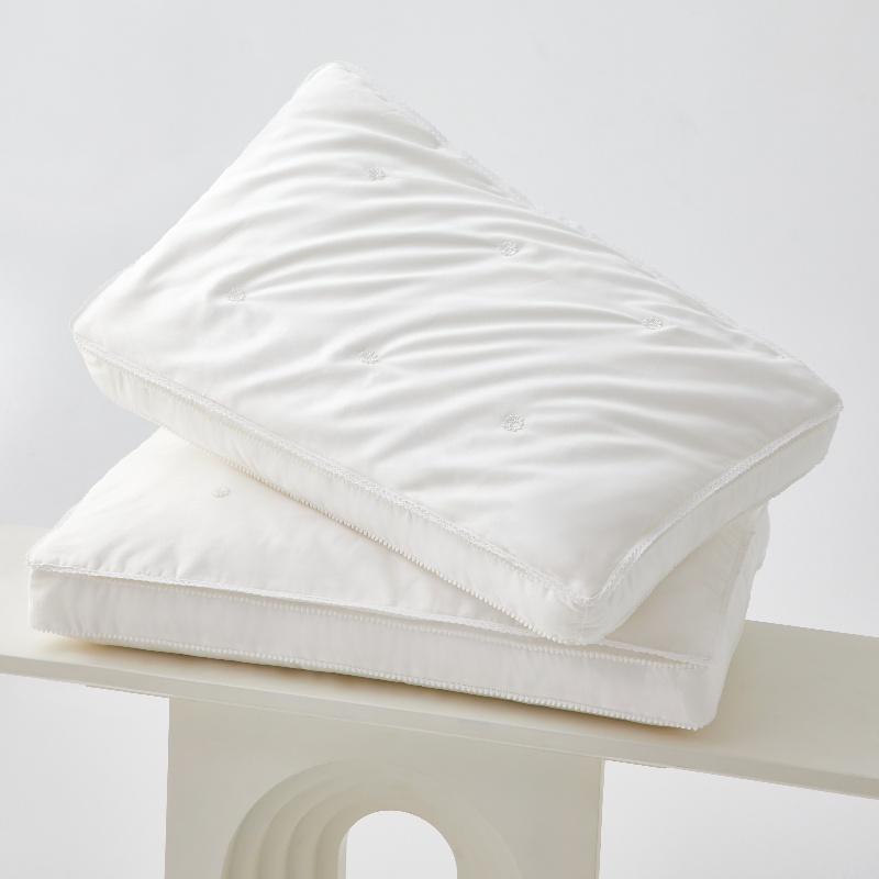 Eco-Friendly White Silk Pillow