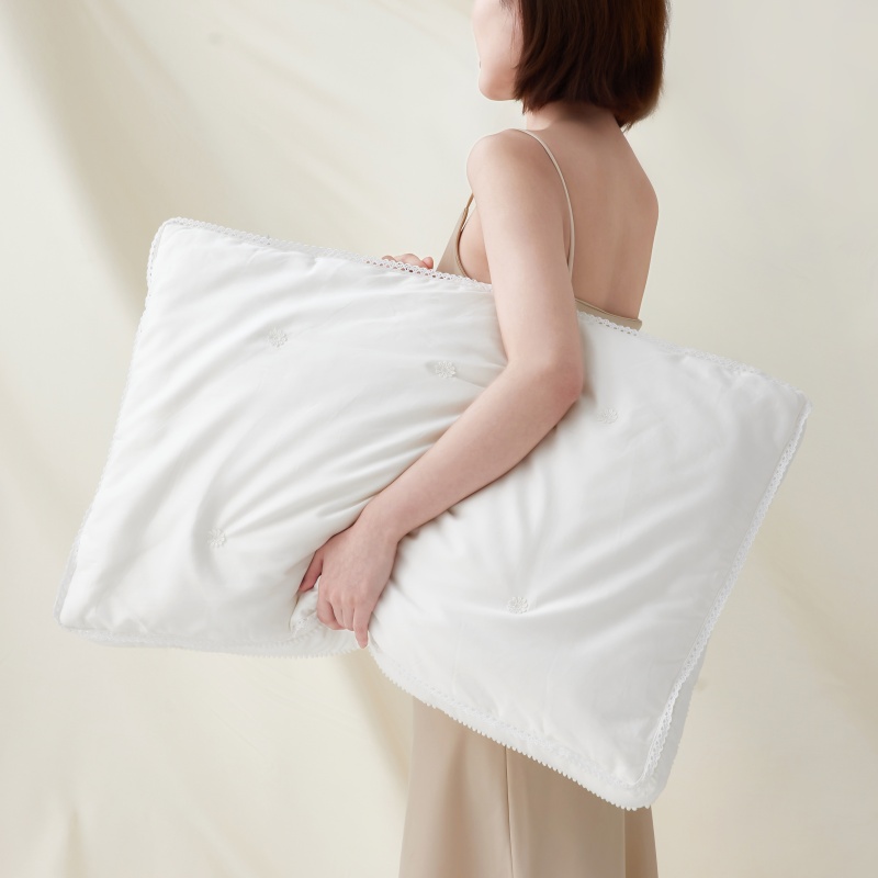 Eco-Friendly White Silk Pillow