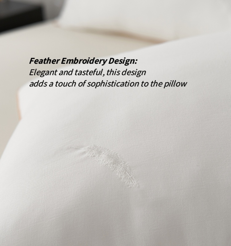 Classic Feather Embroidery Hotel Pillow(图3)