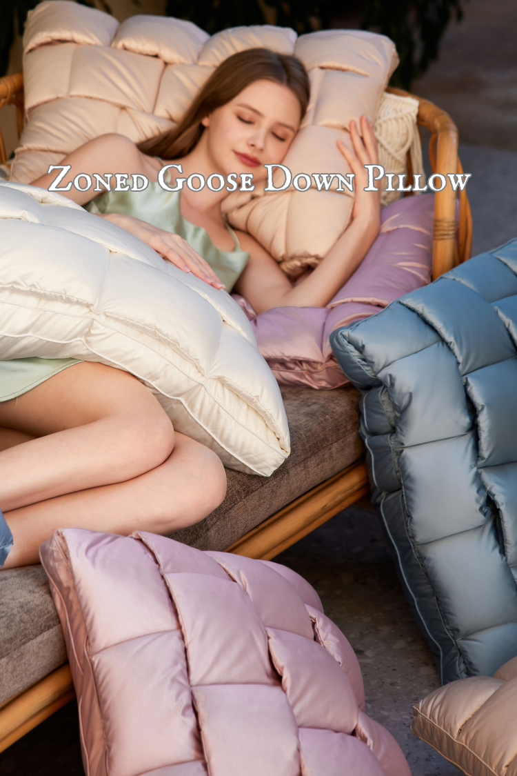 Luxury and Elegant Goose Down Pillow(图1)